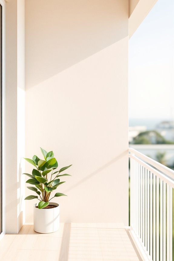 serene neutral balcony retreat