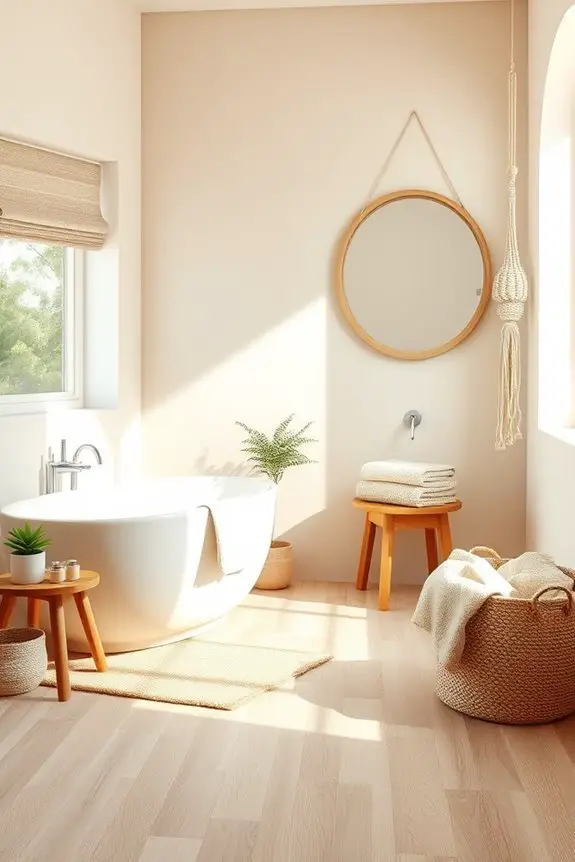 serene neutral bathroom colors