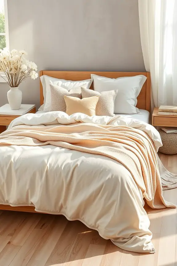 serene neutral bedding styles