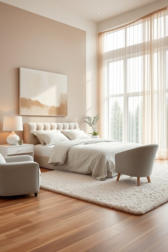serene neutral bedroom design