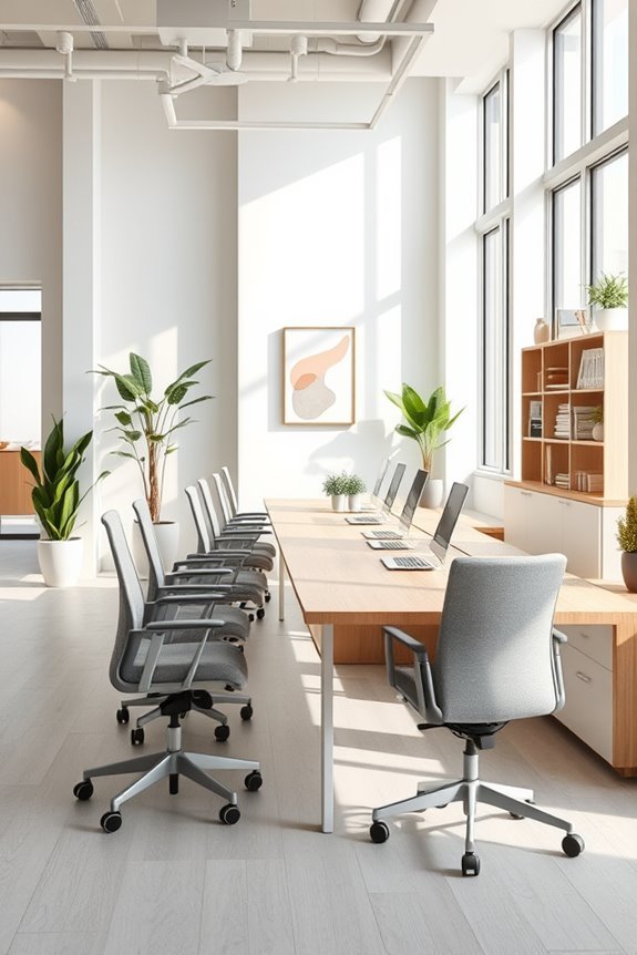 serene organized productive workspace