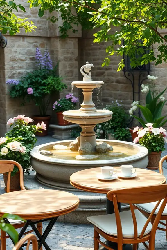 serene outdoor cafe oasis