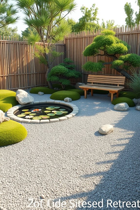 serene outdoor meditation space