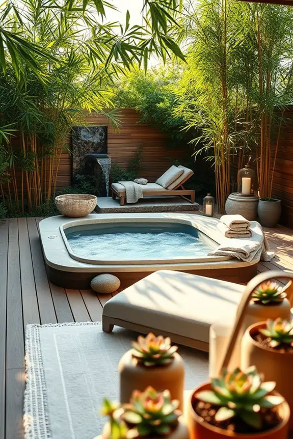 serene outdoor spa retreat