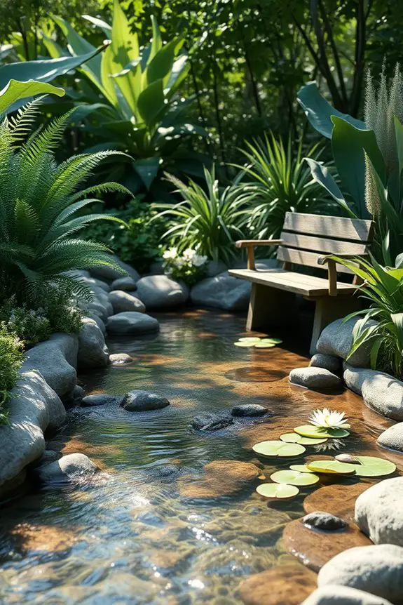 serene outdoor water features