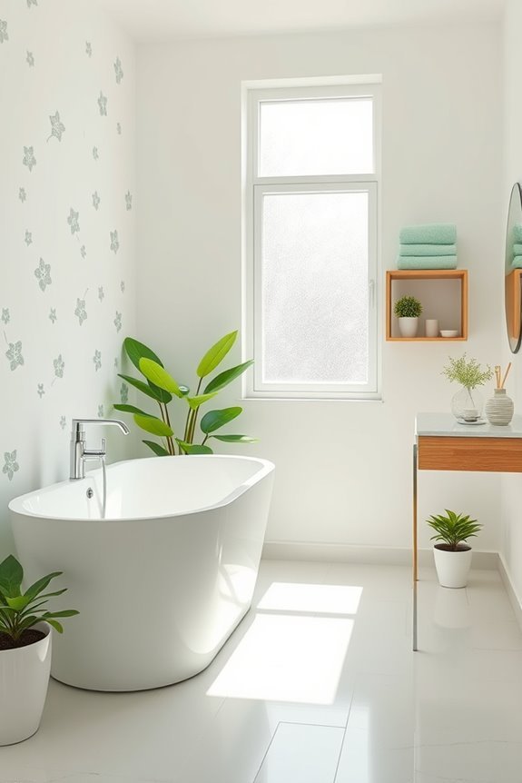 serene pastel green decals