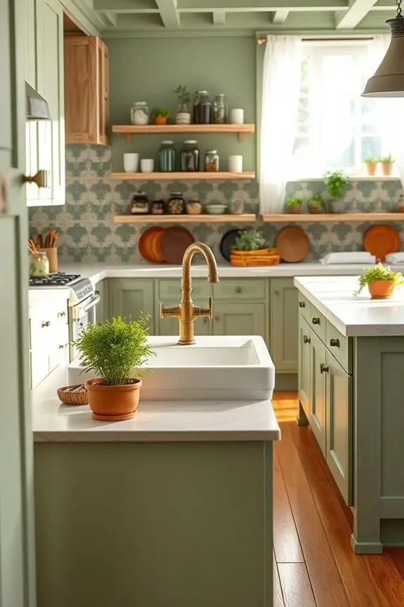serene rustic kitchen transformation