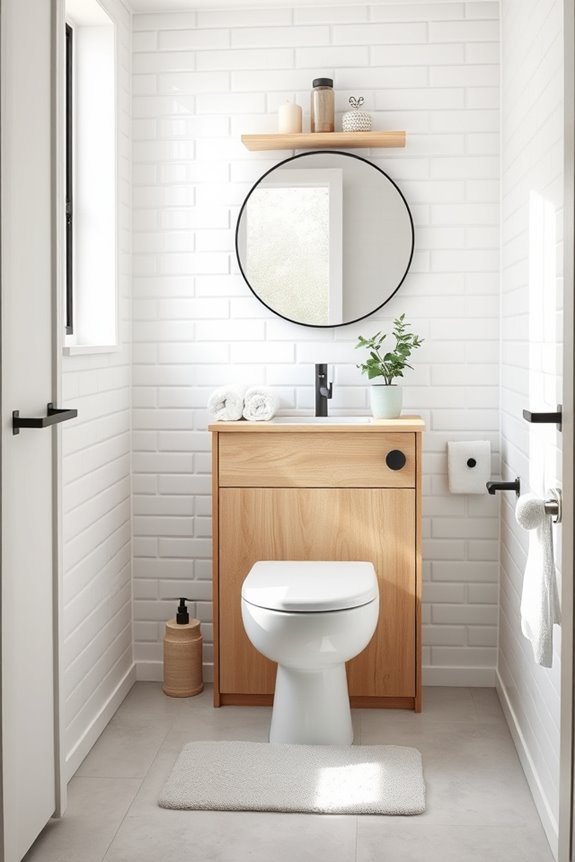serene scandinavian bathroom retreat