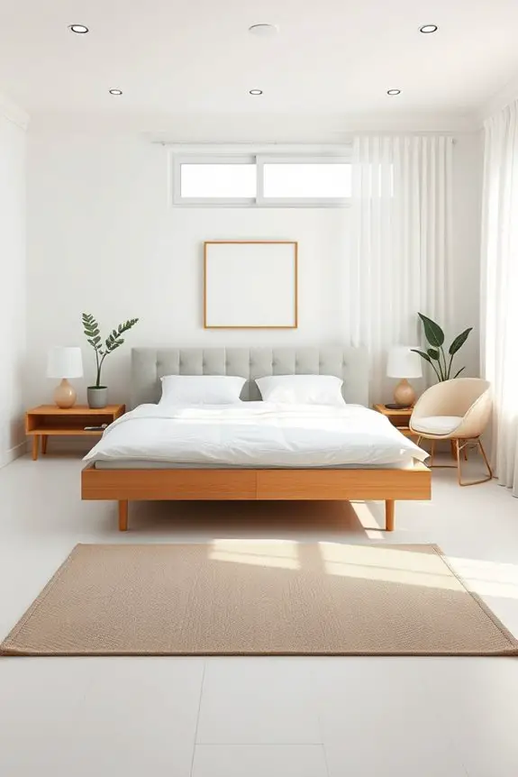 serene scandinavian minimalist bedrooms