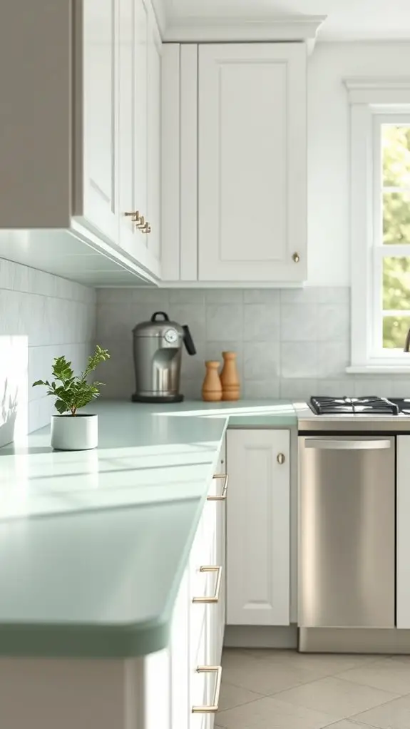 serene seafoam green elegance