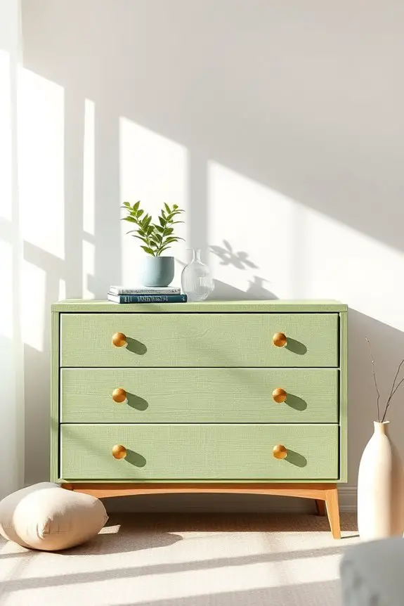 serene soft moss green
