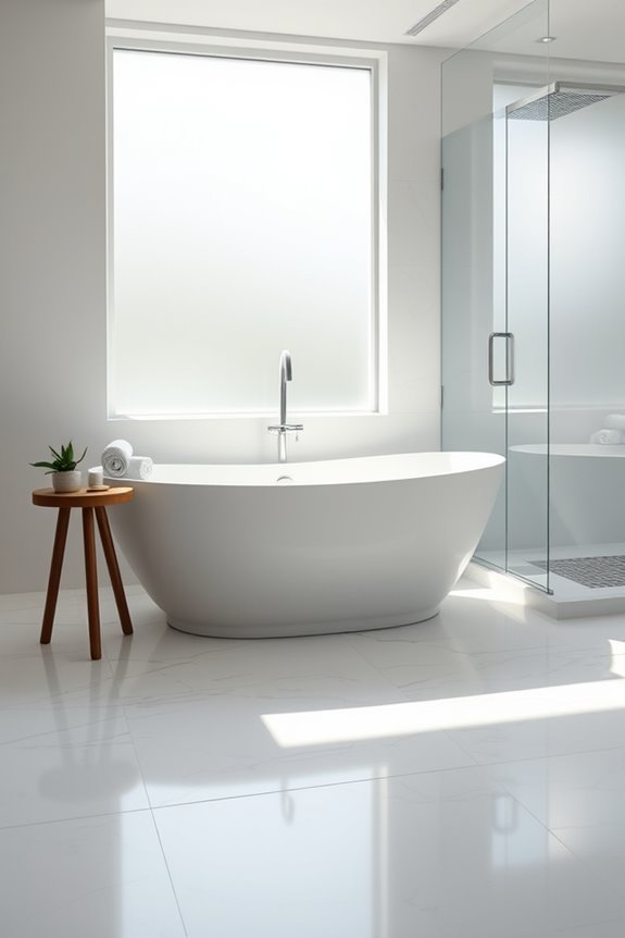 serene spa like bathroom tiles