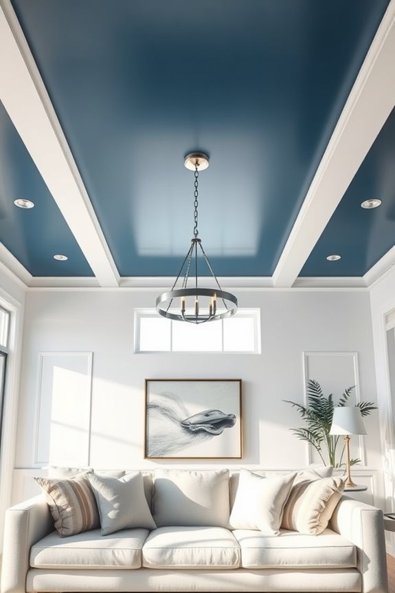 serene steel blue elegance