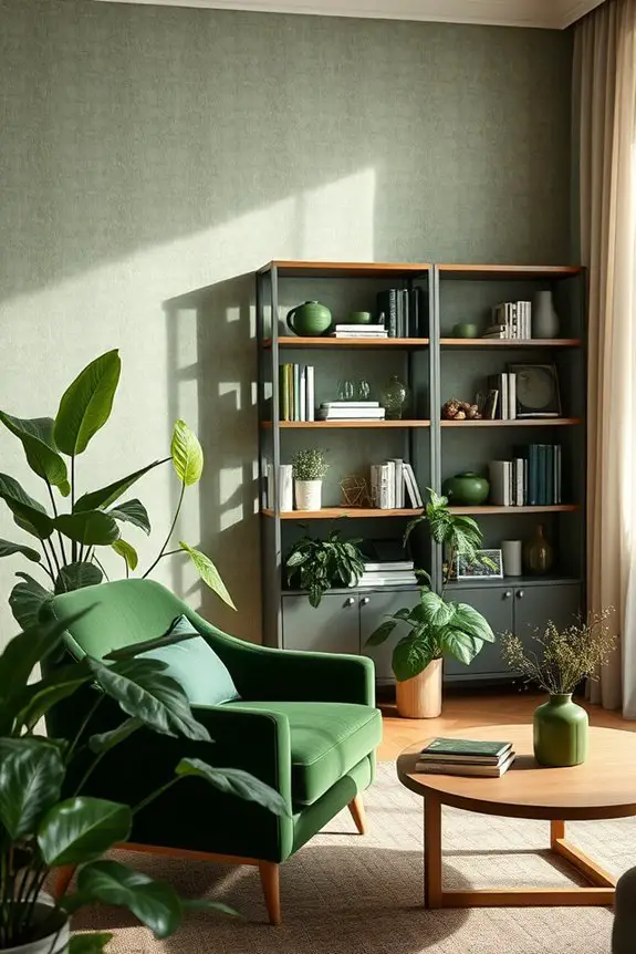 serene subtle green elegance