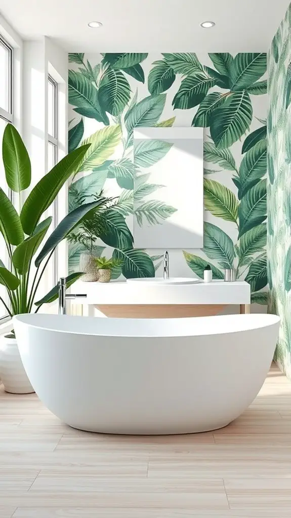 serene tropical minimalist decor