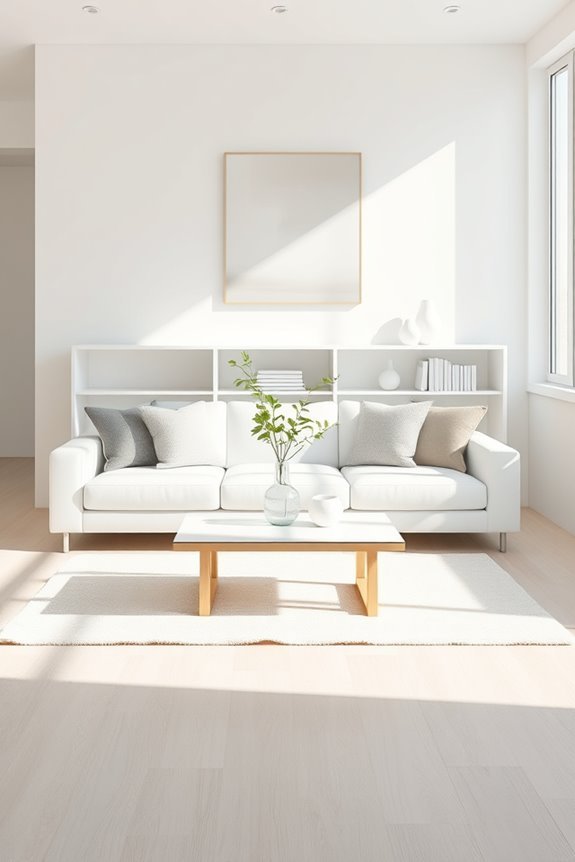 serene uncluttered minimalist design