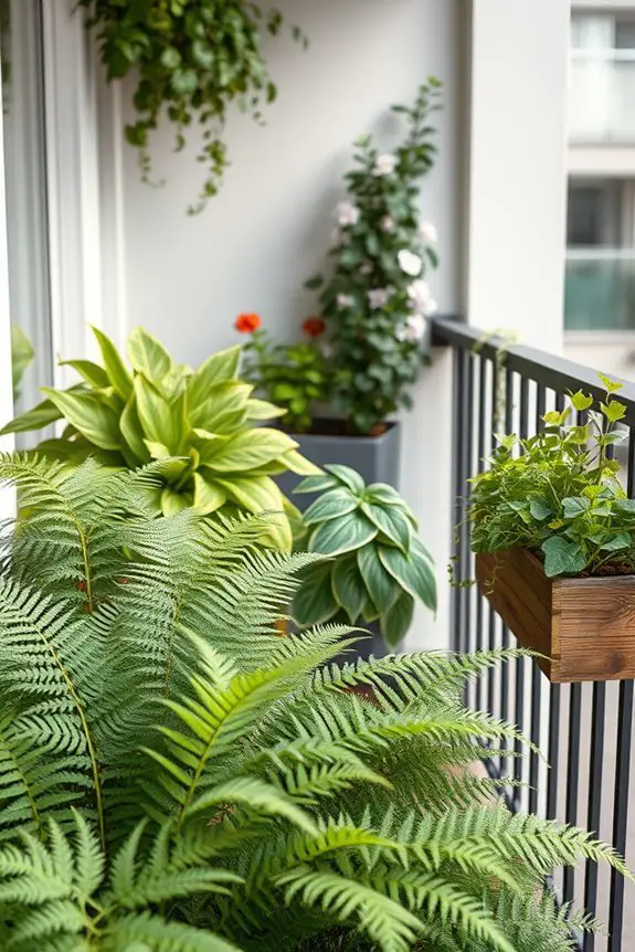 shade loving plants for balconies