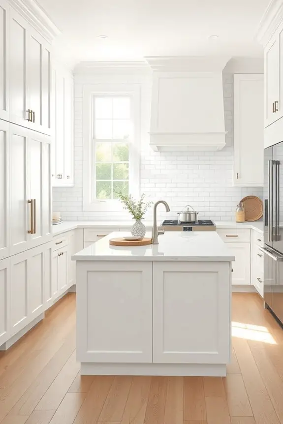 shaker cabinets subway tiles