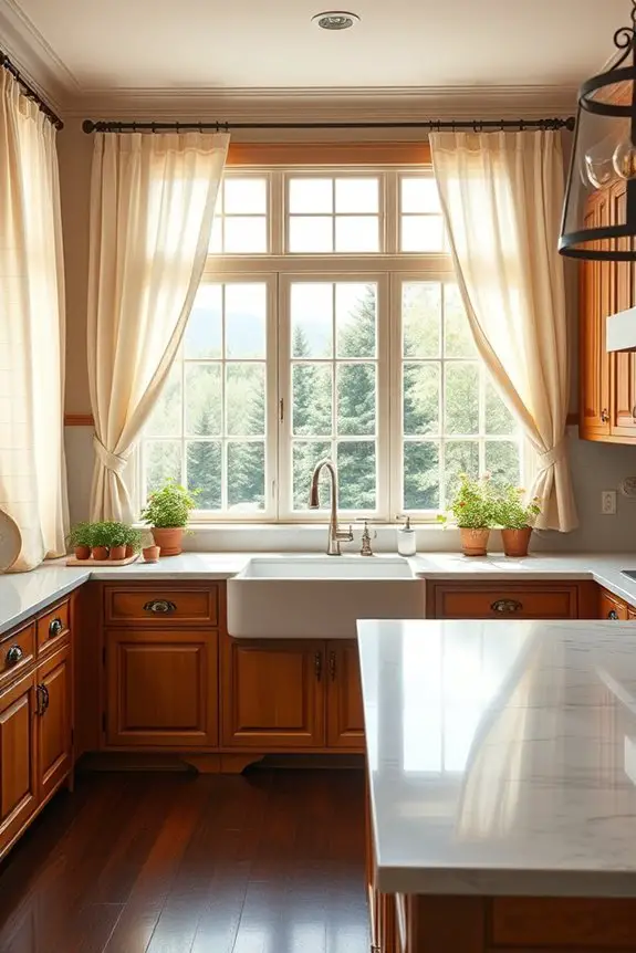 sheer curtains and valances