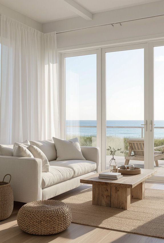 sheer panels maximize soft light