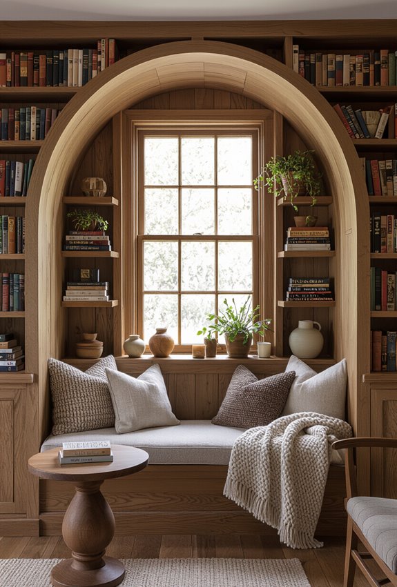 shelving defined cozy reading nooks