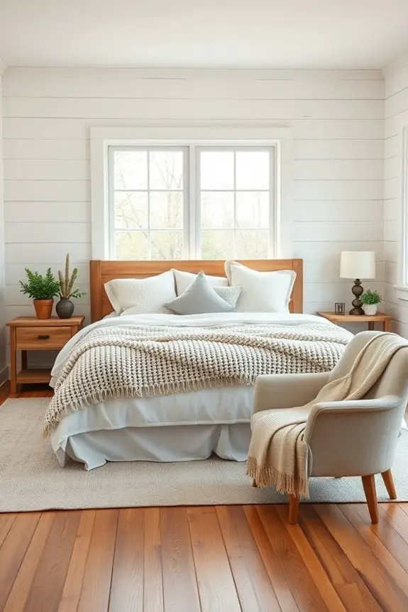 shiplap walls for farmhouse charm