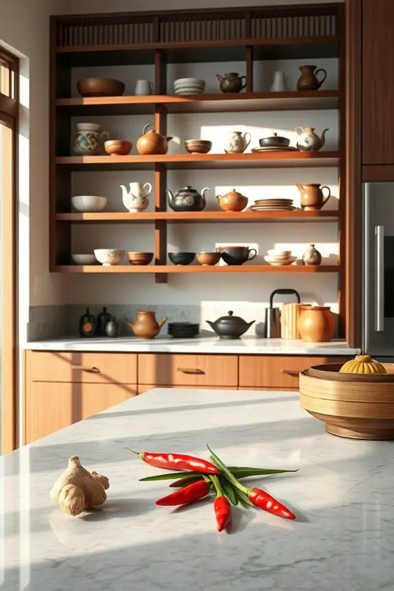 showcase asian cookware beautifully