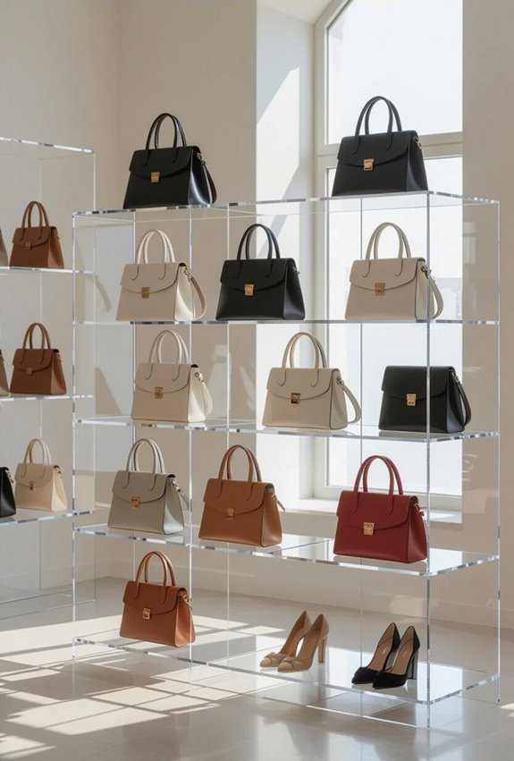 showcase bags contours transparently