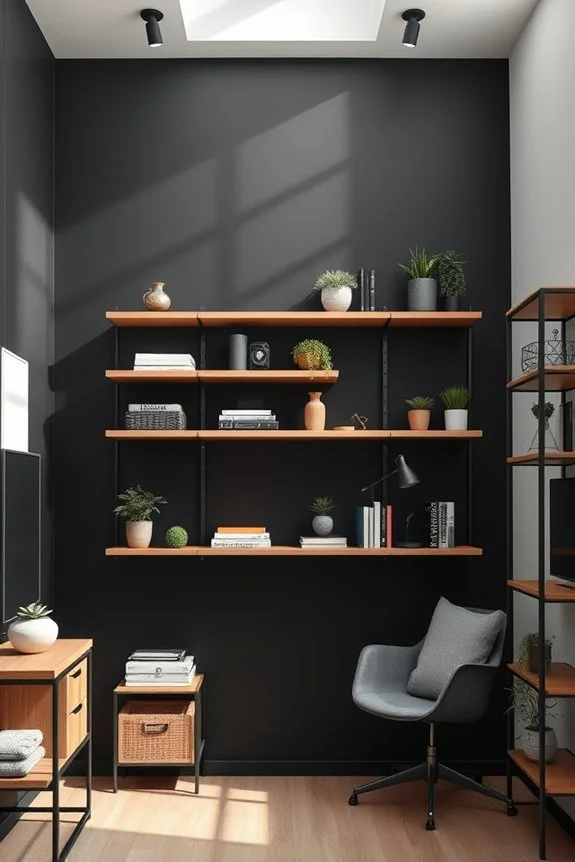 showcase creativity with shelving