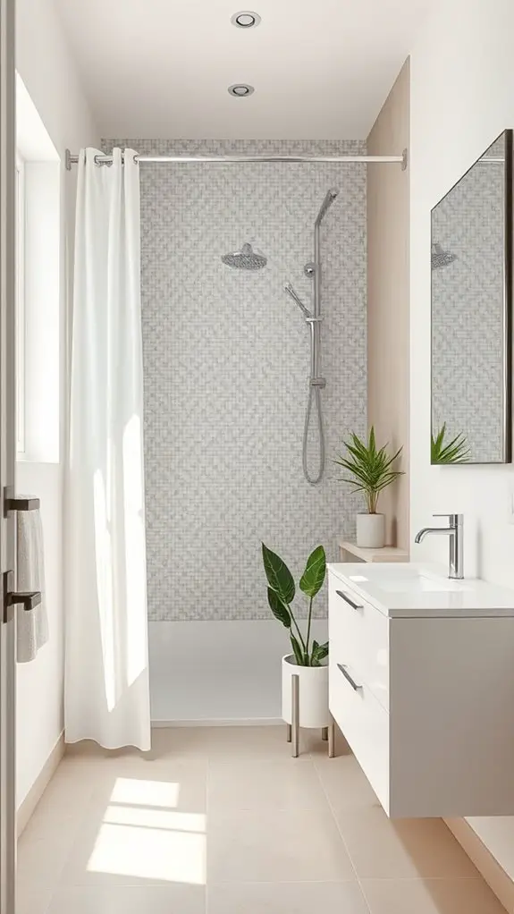 shower curtain space saver
