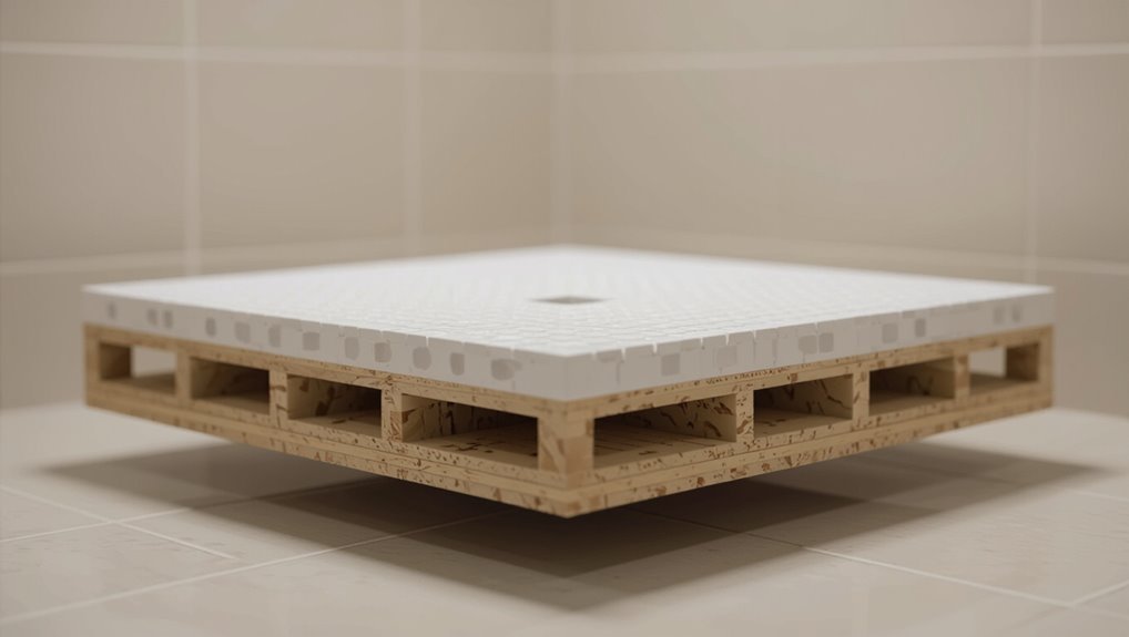 shower floor drainage system