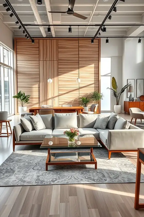showroom design accentuating features