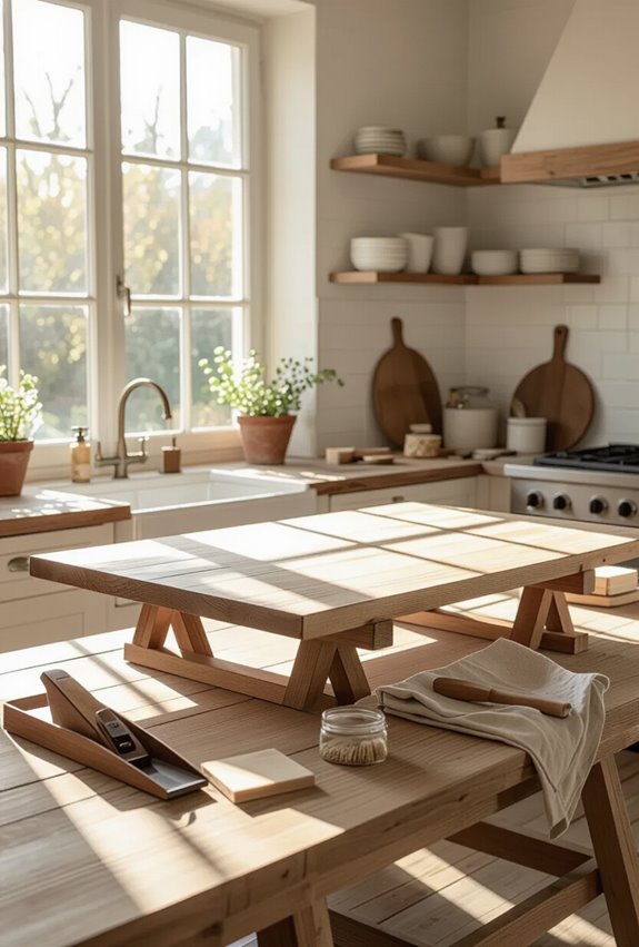 simple customizable rustic farmhouse table