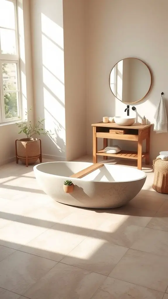 simple functional bathroom decor