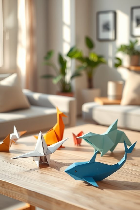 simple paper animal decor