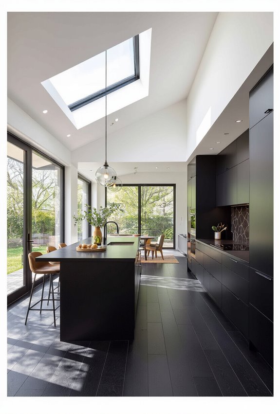 skylights windows minimal treatments