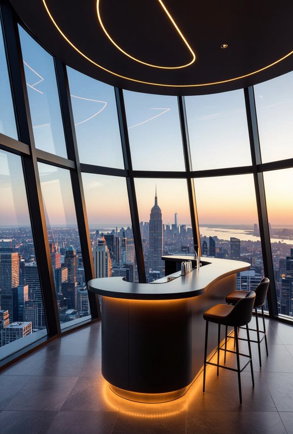 skyline lounge with views