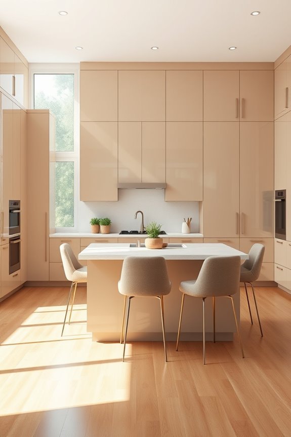 sleek cabinets modern aesthetic