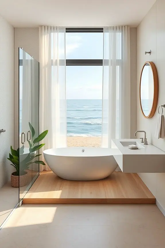 sleek coastal glass enclosures