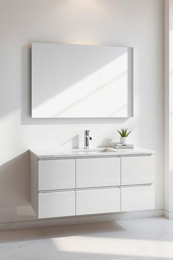 sleek contemporary bathroom elegance
