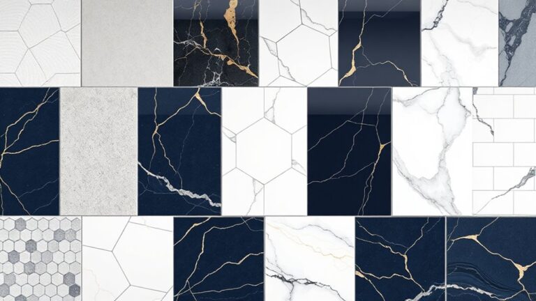 sleek contemporary bathroom tiles