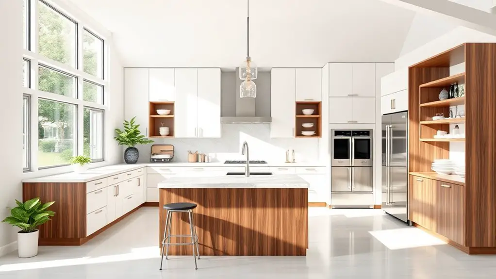 sleek contemporary kitchen designs