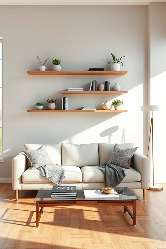 sleek customizable modern shelving