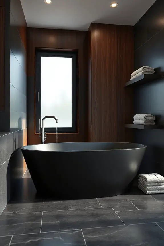 sleek dark sophistication retreat