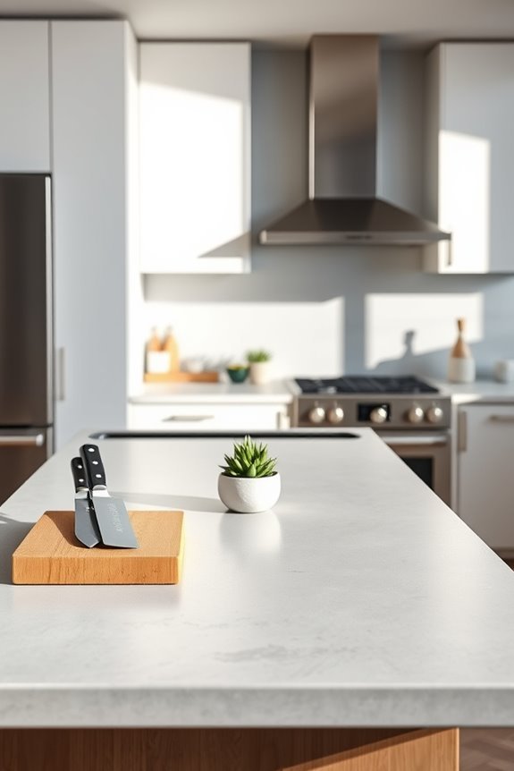 sleek durable minimalist countertops