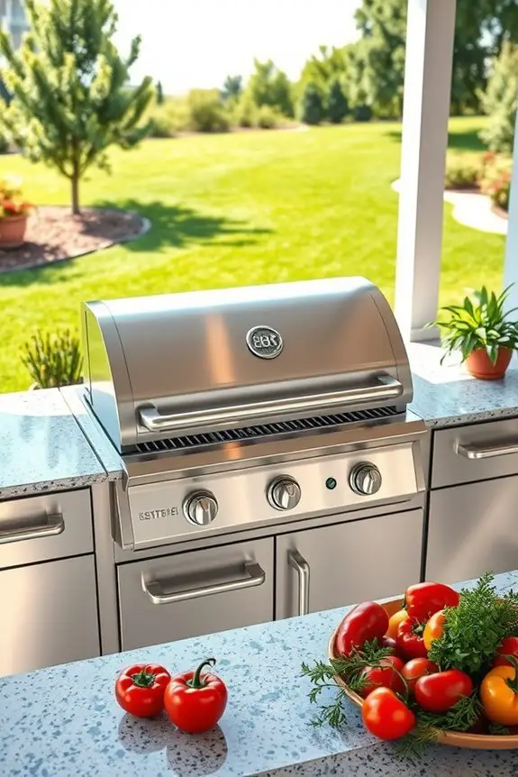 sleek durable outdoor grilling