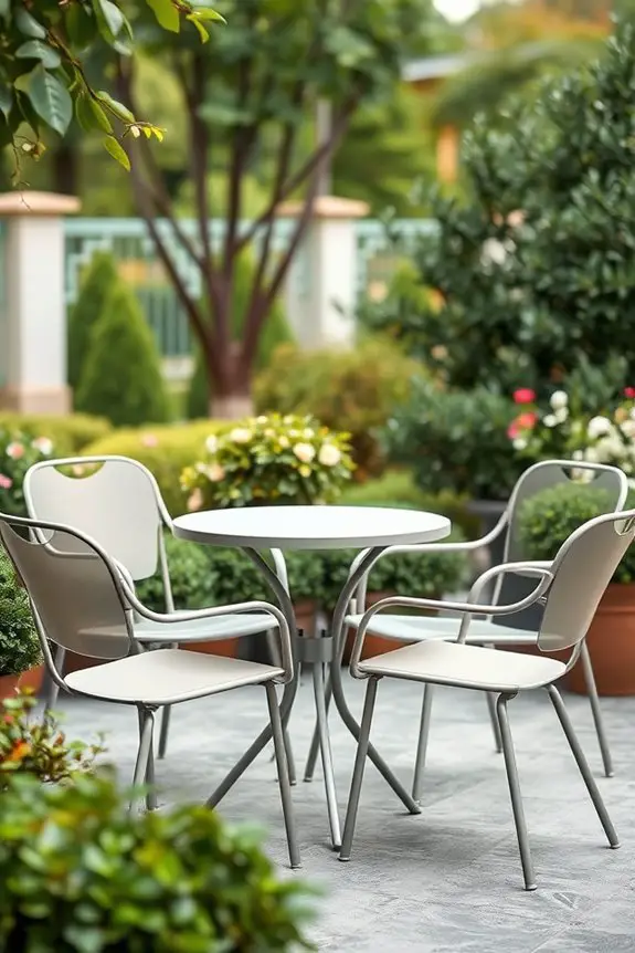 sleek durable outdoor seating