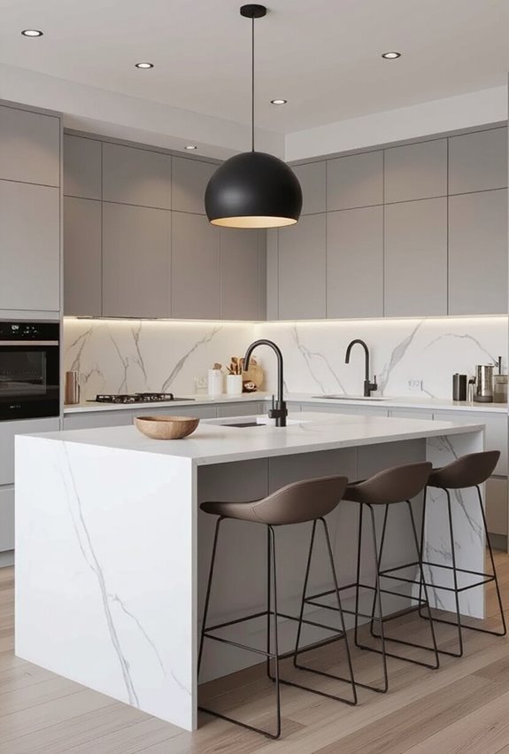 sleek functional cohesive kitchen