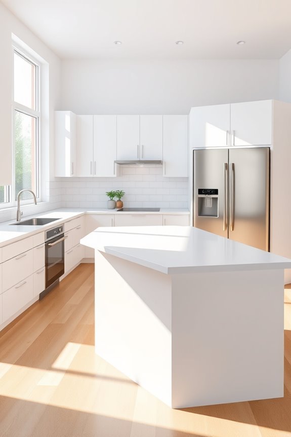 sleek functional minimalist kitchen design