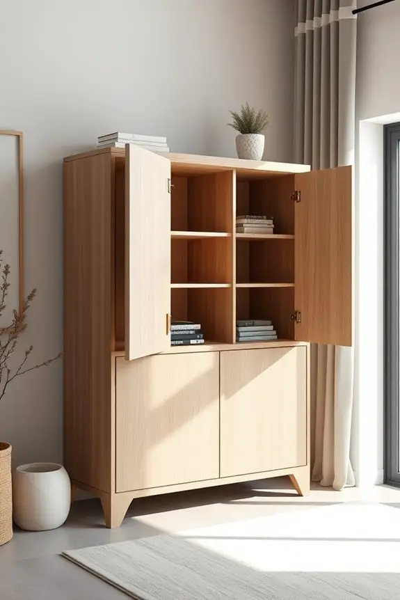 sleek functional minimalist storage